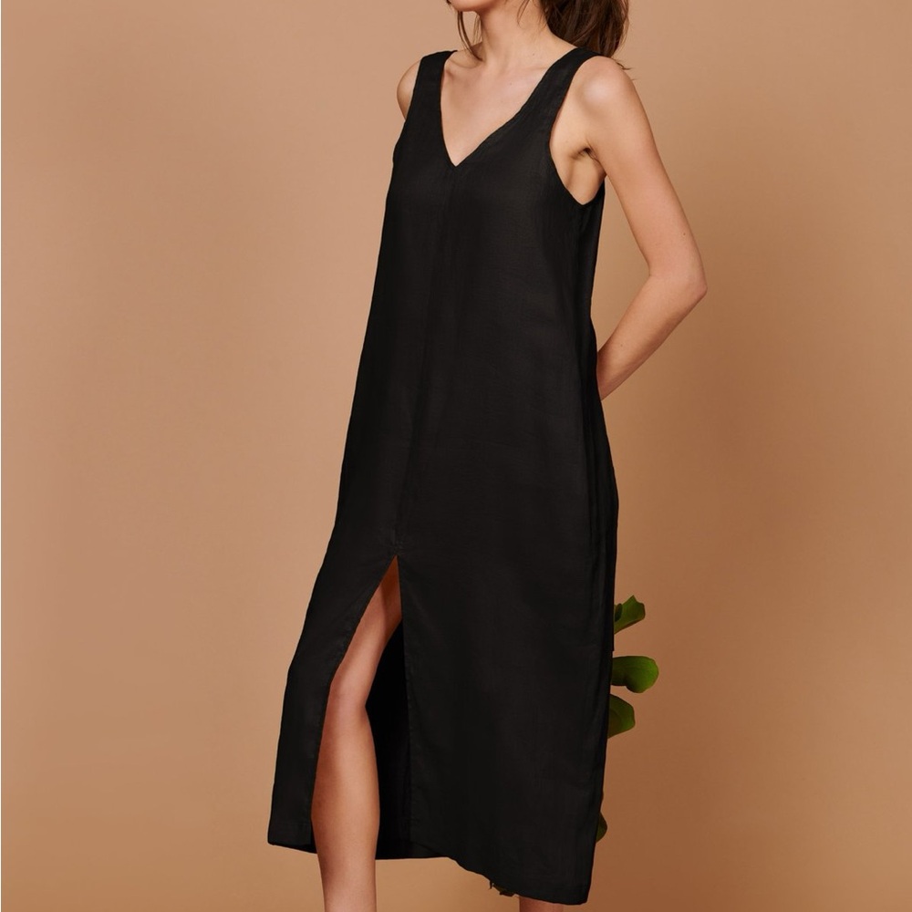 Whimsy + Row Luna dress in black